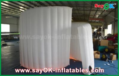 China Party Photo Booth 210D Oxford Fabric Inflatable White Spiral Wall For Photo Booth Tent 1 Year Warranty for sale