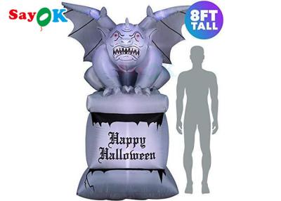 China 4m Inflatable Gargoyle Funny LED Halloween Courtyard Decoration for sale