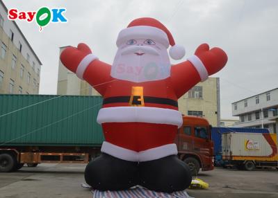 China Entertainment 6m PVC Inflatable Christmas Santa Claus Yard Decorations for sale