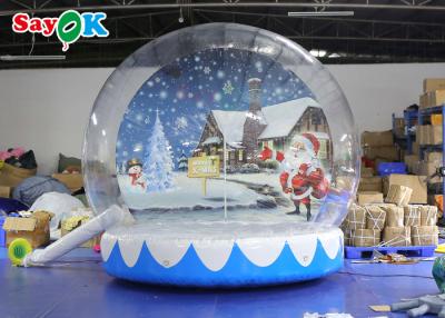 China Outdoor Indoor Romantic Inflatable Snow Globe Christmas Decoration for sale