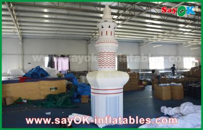 China Islam Tower Custom Inflatable Products With White Oxford Cloth , 3m Height for sale