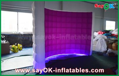 Chine La cabine gonflable de photo de mur du kiosque LED, partie a mené le matériel de tissu de Photobooth Oxford à vendre