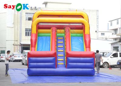 China Outdoor Inflatable Slide Simple PVC Inflatable Bouncer Slide Blow Up Double Dry Slide Inflatable Slide For Kids for sale