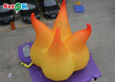 China Event Decoration 5m Inflatable Flame Model With LED Light Inflatable Advertising Balloons for sale