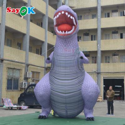 China Event Oxford Cloth Inflatable Cartoon Inflatable Christmas Dinosaur Advertisement Model for sale