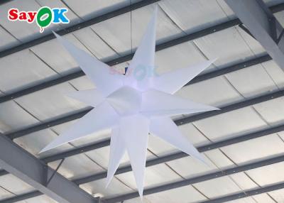 China 2m de Opblaasbare van de de Ster Openluchtactiviteit van de Verlichtingsdecoratie Hangende Decoratieve Lamp Te koop
