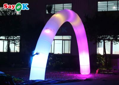 China PVC Inflatable Archway Door Decors Santa Built In LED Lights Tethers Stakes Yard Lawn Patio Indoor for sale