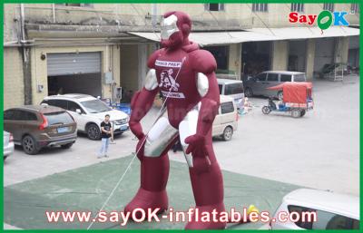 China Durable Inflatable Iron Man / Spider Man Cartoon Character Hero For Event for sale