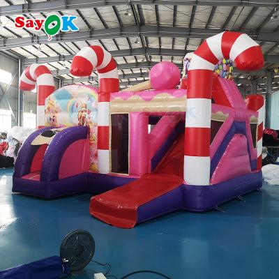 China Indoor Slide Inflable Impressão Digital Slide Inflable Bouncer Aluguel de Slide Inflable Bounce House Quadruplo pontos à venda