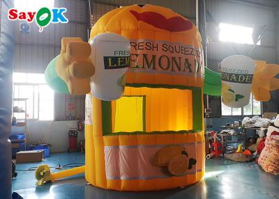 China Oxford Inflatable Air Tent For Lemon Drink Promotion Portable Lemonade Booth for sale