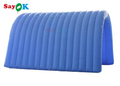 China Navy Blue Custom Inflatable Tunnel 5x5x3mH Inflatable Football Entrance for sale