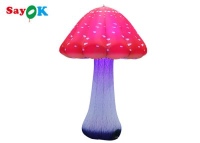 China 2.5m Decoration Inflatable Mushrooms Led Balloon Light Up Balloon for sale