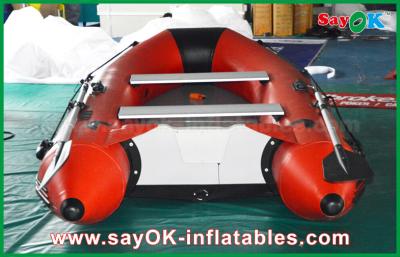 China 0.9mm PVC Inflatable Boats Aluminium Alloy Floor 4-6 Person Canoeing Kayak for sale