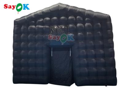 China Black Inflatable Night Club Party Cube Tent Portable Blow Up Nightclub for sale