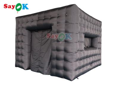 China Commercial Inflatable Air Tent Rental Structure Exhibition Black Color for sale