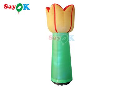 China Giant 3d Inflatable LED Flower Lighting Toy Custom Plant Fungus Flower Advertising Modeling for sale