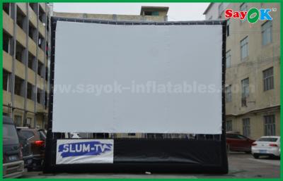 China Inflatable Backyard Movie Screen Outdoor Inflatable Movie Screen Oxford Cloth Material WIth Frame For Projection for sale