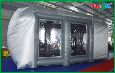 China Inflatable Work Tent Waterproof Cutomized Inflatable Air Tent / PVC Inflatable Spray Booth For Car Paint Spraying for sale