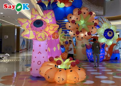 China 190T Oxford Cloth Inflatable Led Flower Plants For Wedding Decoration Lighting for sale
