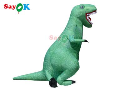 Chine Personnages de dessin animé gonflables adaptés aux besoins du client déplaçant le dinosaure gonflable de mascotte de costume à vendre
