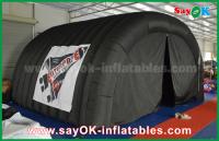 China Air Inflatable Tent Black 210D Oxford Tunnel Inflatable Camping Tent With Logo Print Total Dark for sale