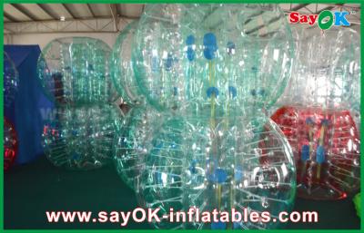 Chine Les jeux gonflables de pelouse se dégagent/la boule humaine de bulle du football de bulle géant gonflable rouge/bleu de boule à vendre