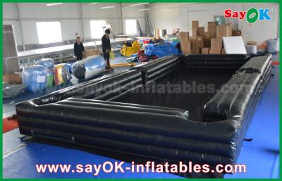China Inflatable Games For Kids Customized Black Inflatable Sports Games Snookball Tables 0.55mm PVC With Balls for sale