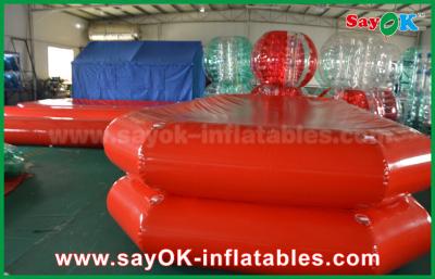 中国 赤いポリ塩化ビニール膨脹可能な水プールの空気子供の遊ぶことのための堅い水泳の池 販売のため