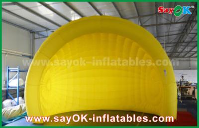 China Family Air Tent Yellow Helmet Inflatable Air Tent Inflatable Igloo Tent Dome For Event / Party for sale