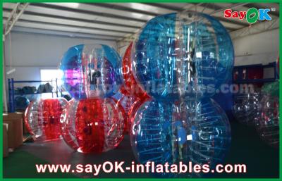 中国 1.5m /1.8mポリ塩化ビニールTPUの屋外ゲームのために膨脹可能な豊富な球の泡サッカーのフットボール 販売のため
