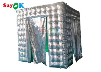 Chine Cabine photo gonflable de tente de cube de partie de lumière extérieure de boîte de nuit annonçant la coutume à vendre