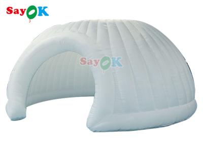 China Outdoor PVC Oxford Inflatable Air Tent Panorama Dome White Wedding Inflatable Marquee Tent for sale