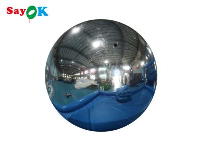 China Esfera de espejo de oro de gran tamaño de PVC de plata inflable Esfera de espejo gigante de espejo decorativo esfera en venta