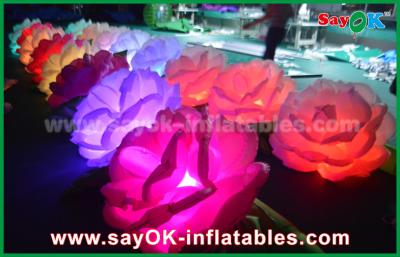 China Romantic  Inflatable Lighting Decoration / LED Inflatable Flowers Chain Rose For Wedding for sale