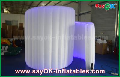 China Kampa Air Tent White Inflatable Led Lighting Inflatable Sprial Wall Photo Booth Background for sale