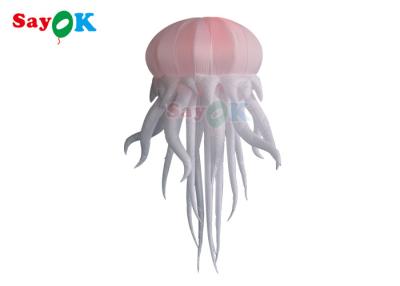 China Costume Inflatable Jellyfish Balloon Puppet With LED Light Hanging Inflatable LED Octopus Balloons for sale