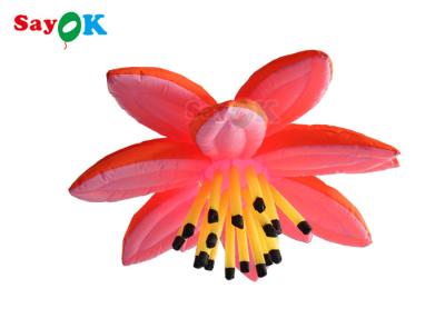 China 1.2m Inflatable Lighting Decoration Event Wedding Inflatable Flower With Led Light for sale