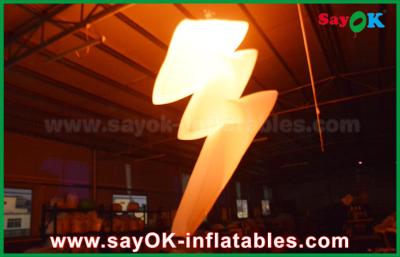 China Nylon Cloth Hang Inflatable Lighting Decoration With LED Light Color Change for sale