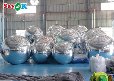 China Inflatable Beach Ball Giant Inflatable Mirror Ball Event Decoration PVC Floating Sphere Mirror Balloon For Party for sale