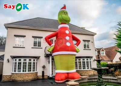 China Advertising Inflatable Grinch 9m 30ft Big Santa Christmas Decorations Cartoon for sale