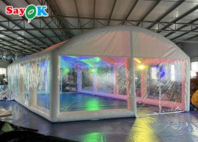 China Airtight Inflatable Pool Cover Transparent Inflatable Swimming Pool Bubble Tent for sale