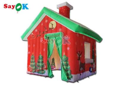 China Oxford Cloth Giant Inflatable Christmas House Outdoor Camping Tent House for sale
