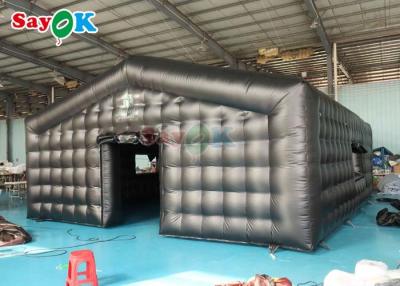 China 32.8FT Giant Inflatable Air Tent Black Portable Disco Mobile Night Club Inflatable Party Tent for sale