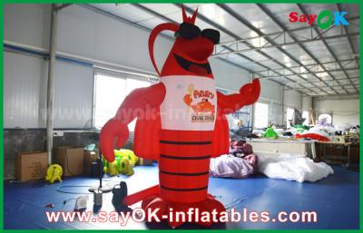 China Blow Up Big Red Inflatable Lobster For Advertising Decoration / Giant Artificial Lobster Model for sale
