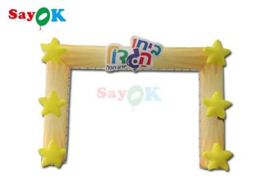 China 210D Inflatable Star Cartoon Archway Amusement Stage Decoration Party Inflatable Balloon Arch for sale