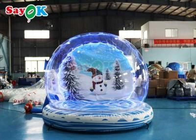 China Gigante de la bola de nieve inflable de la fiesta de la cúpula de la burbuja explotar el globo de nieve de Navidad para el evento en venta