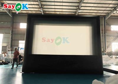 China Outdoor Portable Movie Projector Screen 16ft Inflatable Cinema Movie Screen for sale