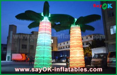 China Custom White Led Tree Inflatable Lighting Decoration With Air Blower SGS Certificate for sale