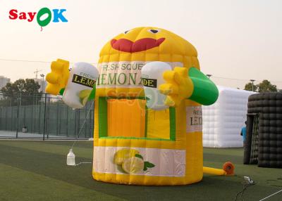 China Promotional Inflatable Lemonade Booth Advertising Inflatable Presentation Booth for sale