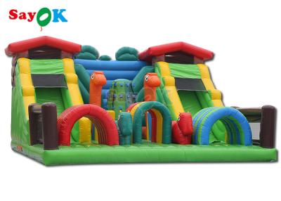 China Funny Inflatable Theme Park Bouncer Slide Trampoline For Kids Commercial Indoor Playground Equipment for sale